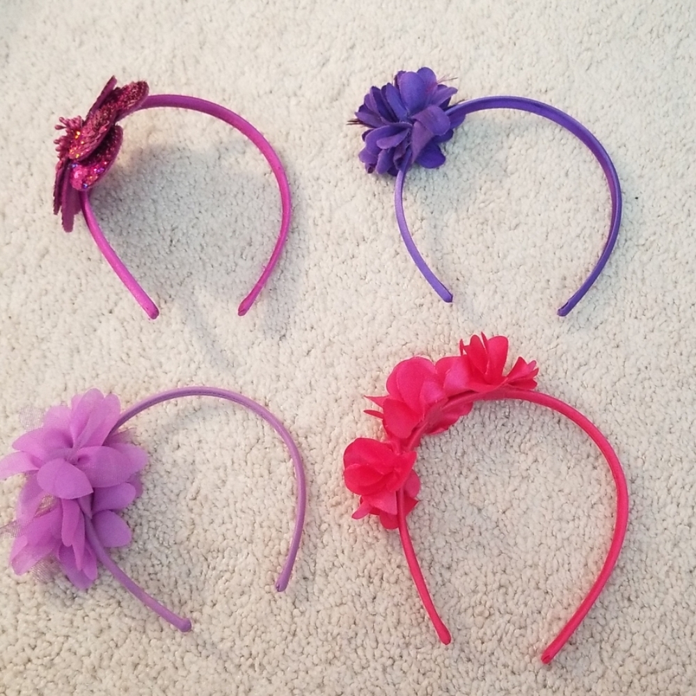4-pack Cat & Jack Flower Headbands